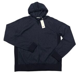 VINCE 80% Wool & 20% Cashmere Hoodie Navy-Blue Sweater Size XL (Retail $285)